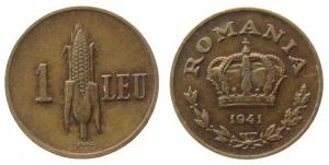Rumänien - Romania - 1941 - 1 Leu  ss-vz