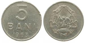 Rumänien - Romania - 1963 - 5 Bani  ss