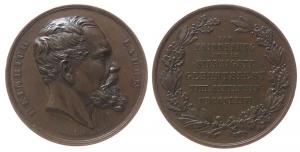 Laube Heinrich (1806-1884) - auf seinen 70 Geburtstag - 1876 - Medaille  fast vz