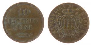 San Marino - 1875 - 10 Centesimi  ss
