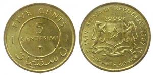 Somalia - 1967 - 5 Cent  vz-unc