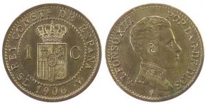 Spanien - Spain - 1906 - 1 Centimo  stgl-