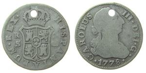 Spanien - Spain - 1778 - 2 Reales  schön