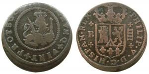 Spanien - Spain - 1700-46 o.J. - 4 Maravedis  ss