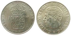 Schweden - Sweden - 1963 - 1 Krone  unc