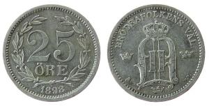 Schweden - Sweden - 1898 - 25 Öre  ss