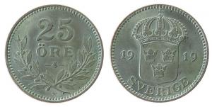 Schweden - Sweden - 1919 - 25 Öre  vz
