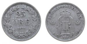 Schweden - Sweden - 1875 - 25 Öre  schön