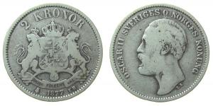Schweden - Sweden - 1877 - 2 Kronen  schön