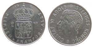 Schweden - Sweden - 1961 - 2 Kronen  unc