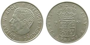 Schweden - Sweden - 1964 - 2 Kronen  vz-unc