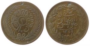 Tunesien - Tunesia - 1872 - 2 Kharub  ss