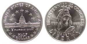USA - 1989 - 1/2 Dollar  stgl