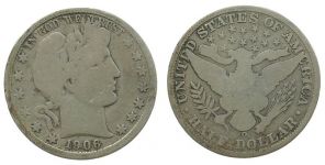 USA - 1906 - 1/2 Dollar  sge