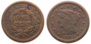 USA - 1845 - 1 Cent  ss