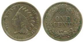 USA - 1860 - 1 Cent  ss-