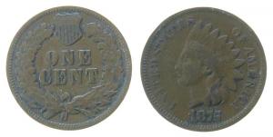 USA - 1875 - 1 Cent  schön