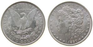 USA - 1887 - Dollar  fast stgl