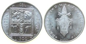 Vatikan - Papal States - 1977 - 500 Lire  unc