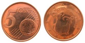 Zypern - Cyprus - 2008 - 5 Cent  unc