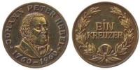 Wilhelm I (1797-1888) -  auf die 25. Jahrfeier der Thronbesteigung - 1886 - tragbare Medaille  vz