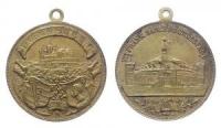 Coburg - auf das VII. Fränkische Sängergbundfest - 1886 - tragbare Medaille  fast vz
