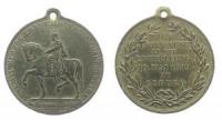 Ernst II. Herzog - auf die Enthüllung des Denkmals in Coburg - 1899 - tragbare Medaille  ss