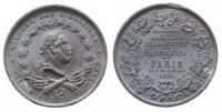 Wilhelm I. (1861-1888) - auf die Belagerung und Kapitulation von Paris - 1871 - Medaille  ss+