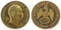 Hönningen - auf den Kriegerverein - 1869 - Medaille  ss