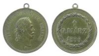 Wilhelm I. (1797-1888) - auf seinen Tod - 1888 - tragbare Medaille  ss+