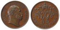 Wilhelm I (1797-1888) - auf seinen 90. Geburtstag - 1887 - Medaille  ss+