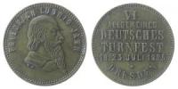 Dresden - auf das VI. Deutsche Turnfest - 1885 - Medaille  ss