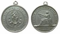 Hanau - auf das 5. Verbandsschießen - 1880 - tragbare Medaille  ss+