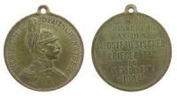 Wilhelm II. (1888-1918) - auf den 14. Ostfriesischen Kriegertag in Norden - 1904 - tragbare Medaille  vz