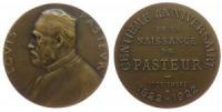Pasteur Louis (1822-95) - auf seinen 100. Geburtstag - 1922 - Medaille  vz