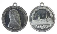 Leipzig - Andenken an das 3. Deutsche Turnfest - 1863 - tragbare Medaille  ss