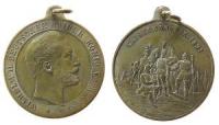 Wilhelm II (1888-1918) - auf das Kaisermanöver - 1891 - tragbare Medaille  vz