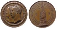 Friedrich Wilhelm III von Preussen und Alexander I von Russland - 1818 - Medaille  ss+