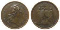 Louis XV. (1715-1774 ) - auf die Vermählung des Dauphins Louis Ferdinand mit Maria Theresia Rafaela von Spanien - 1745 - Medaille  vz