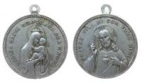 Jesus - heilige Maria - o.J. - tragbare Medaille  ss