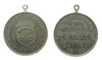 Kirchheim und Teck - auf das 50jährige Jubiläum Landwirtschaftlicher Bezirksverein - 1891 - tragbare Medaille  ss
