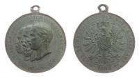Wilhelm II - Erinnerung an das Drei Kaiserjahr - 1888 - tragbare Medaille  ss