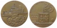 ZIM (Schifffahrtsunternehmen) - auf das 25. Gründungsjahr - 1970 - Medaille  vz