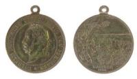 Wilhelm I (1861-1888) - auf das Manöver von 1886 - 1886 - tragbare Medaille  ss