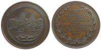 Buenos Aires - auf die Eröffnung des Hafens für den Welthandel (1883) - 1890 - Medaille  vz+
