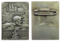 Basel - auf die Internationale Ausstellung für Binnenschifffahrt und Wasserkraftnutzung - 1926 - Abzeichen  vz