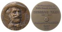 Verdi Guiseppe (Komponist) - zum 100. Todestag und der Ausstellung in Speyer - 2001 - Medaille  gußfrisch