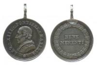 Leo XIII (1878-1903) - für Verdienste - o.J. - tragbare Prämienmedaille  vz-stgl
