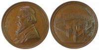Essenwein August Ottmar Geheimrat (1831-1892) - auf seinen Tod - 1892 - Medaille  vz