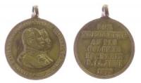 Wilhelm I (1797-1888) und Augusta - auf die Goldene Hochzeit - 1879 - tragbare Medaille  ss